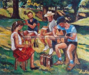 Huile sur toile - Format : 55 X 46 / 1997 ( Toile disponible )