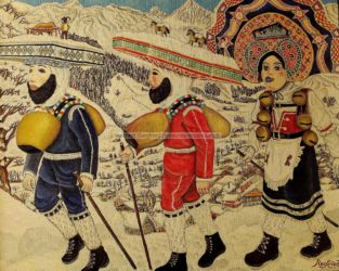 Huile sur toile - Format : 92 X 73 / 1989 ( Toile disponible )