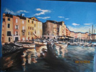 Gouache - Format : 30 X 40 / 2005 ( collection particulière - Marseille 2005 ) Marines