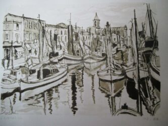 Lavis d'encre de chine : format 41 X 27 / 1988 ( collection particulière Paris 1997 )