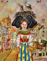 Huile sur toile - format 74 X 54 / 2017 ( disponible )