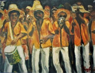 Huile sur toile - format 41 X 27 / 1992 ( collection particulière - Paris 1995 )