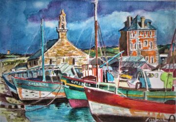 Aquarelle - format 33 X 40 / 1999 '
( collection particulière - Le Pouliguen 2002 )