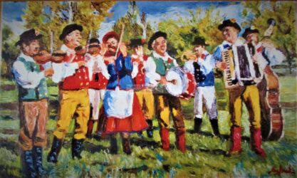 Huile sur toile - format 55 X 33 /1996 ( collection particulière-Paris 1997)