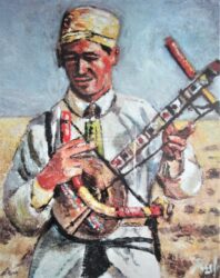 Huile sur toile - format 41 X 33 / 1998 ( collection particulière Djerba 1998 )