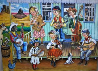 Huile sur toile - format 100 X 73 / 2017 ( disponible )