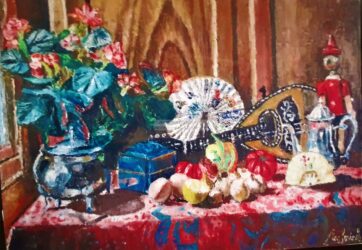 Huile sur toile - format 66 X 46 / 1989 ( disponible )