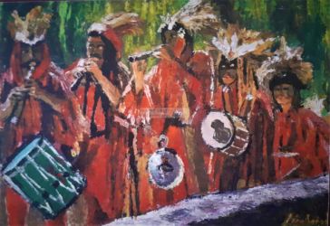 Huile sur toile - format 41 X 27 / 2011 ( collection particulière - Paris 2014 )