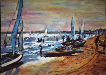 Huile sur toile - format 46 X 38 / 2005 ( collection particulière -Le Pouliguen 2008 )