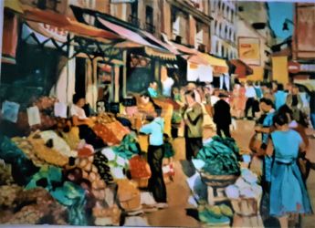 Huile sur toile - format 46 X 33 / 1991 ( collection particulière - Paris 1996 )