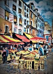 Huile sur toile - format 46 X 33 / 2001 ( collection particulière - Paimpol 2001 )