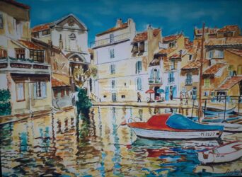 Aquarelle - format 30 X 40 / 1999 ( collection particulière - Paris 2006 )