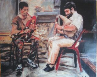 Huile sur toile - format 61 X 50 /1994 ( collection particulière - Châteauroux 1998 )