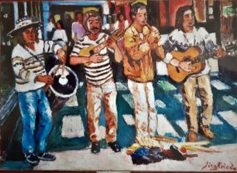 Huile sur toile - format 46 X 33/2014 ( toile disponible )