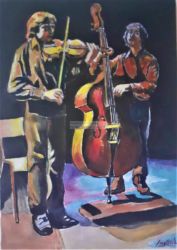 Huile sur toile - format 46 X 33 / 2022 ( disponible )