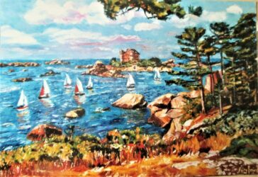 Huile sur toile : 46 X 38 / 1998 ( collection particulière - Paris )