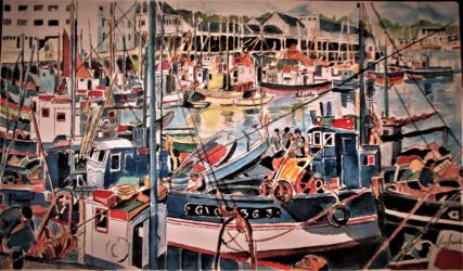 Aquarelle : 35 X 60 / 1999 ( collection particulière - Le Pouliguen 2000 )