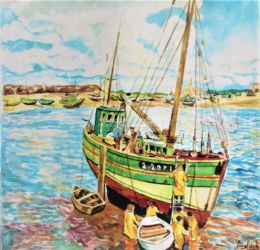 Aquarelle: 30 X 40 / 1995 ( collection particulière -Paris 2001 )