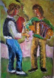 Huile sur toile : 35 X 24 /2918 ( disponible )